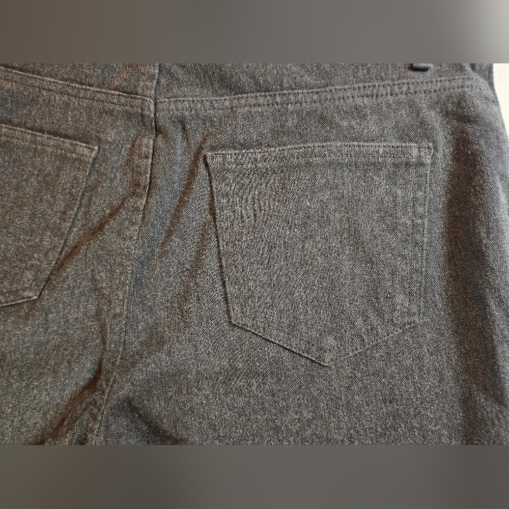 Unbranded Womens Dark Gray Pull On Skinny Pants With Faux Side Pockets Size 12 - Picture 10 of 10